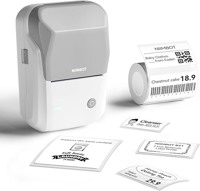 NIIMBOT B1 Label Maker Machine with Tape, Thermal Label Printer Easy to Use for Office, Home, Bus... | Amazon (US)