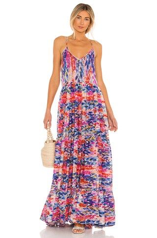 MISA Los Angeles Kalita Dress in Feathers Of Corfu from Revolve.com | Revolve Clothing (Global)
