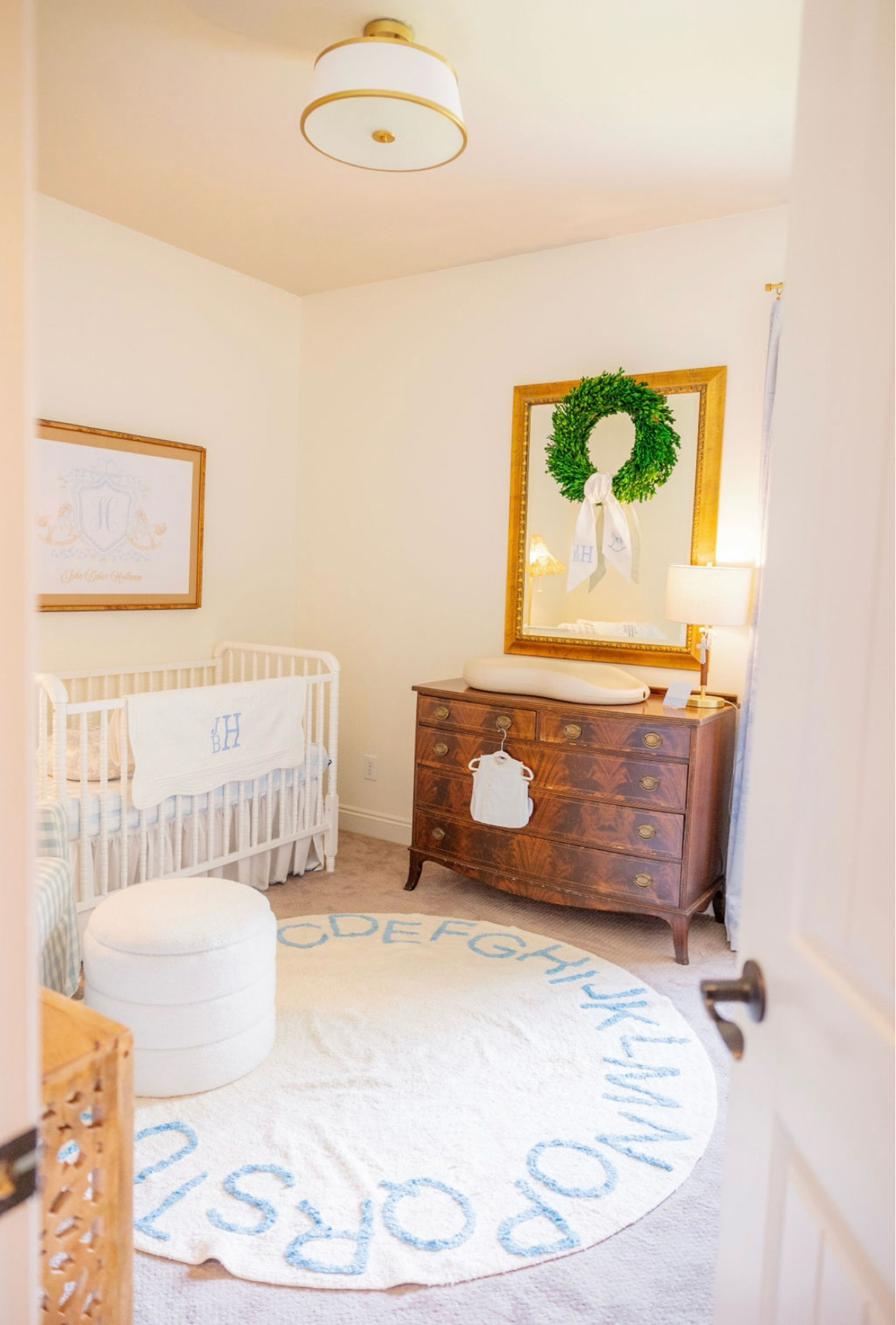 Baby Boy Nursery
Grandmillennial nursery 
Classic nursery 
Southern nursery 
White Jenny Lind crib
Nursery furniture 
Nursery rug 

#LTKHome #LTKBump #LTKBaby
