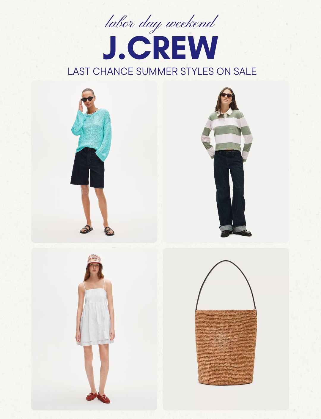 [9/2/26] J. Crew | Labor Day Weekend Sale!

#LTKootd #LTKSeasonal #LTKSaleAlert