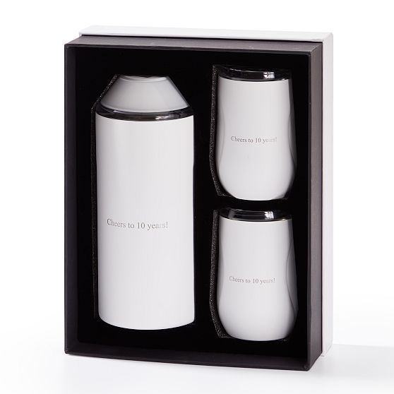 Vinglacé Wine Chiller and Stemless Glass Set | Mark and Graham
