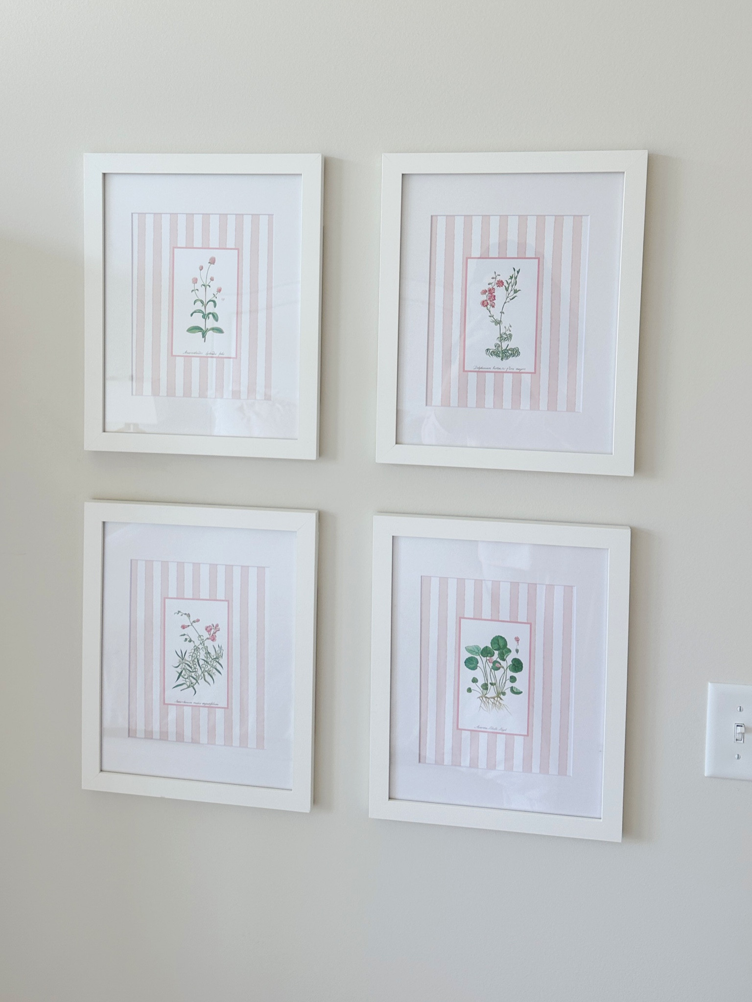 New prints for my bedroom at my apartment! They are from Etsy! We bought them in a set of six and then printed and framed them ourselves!