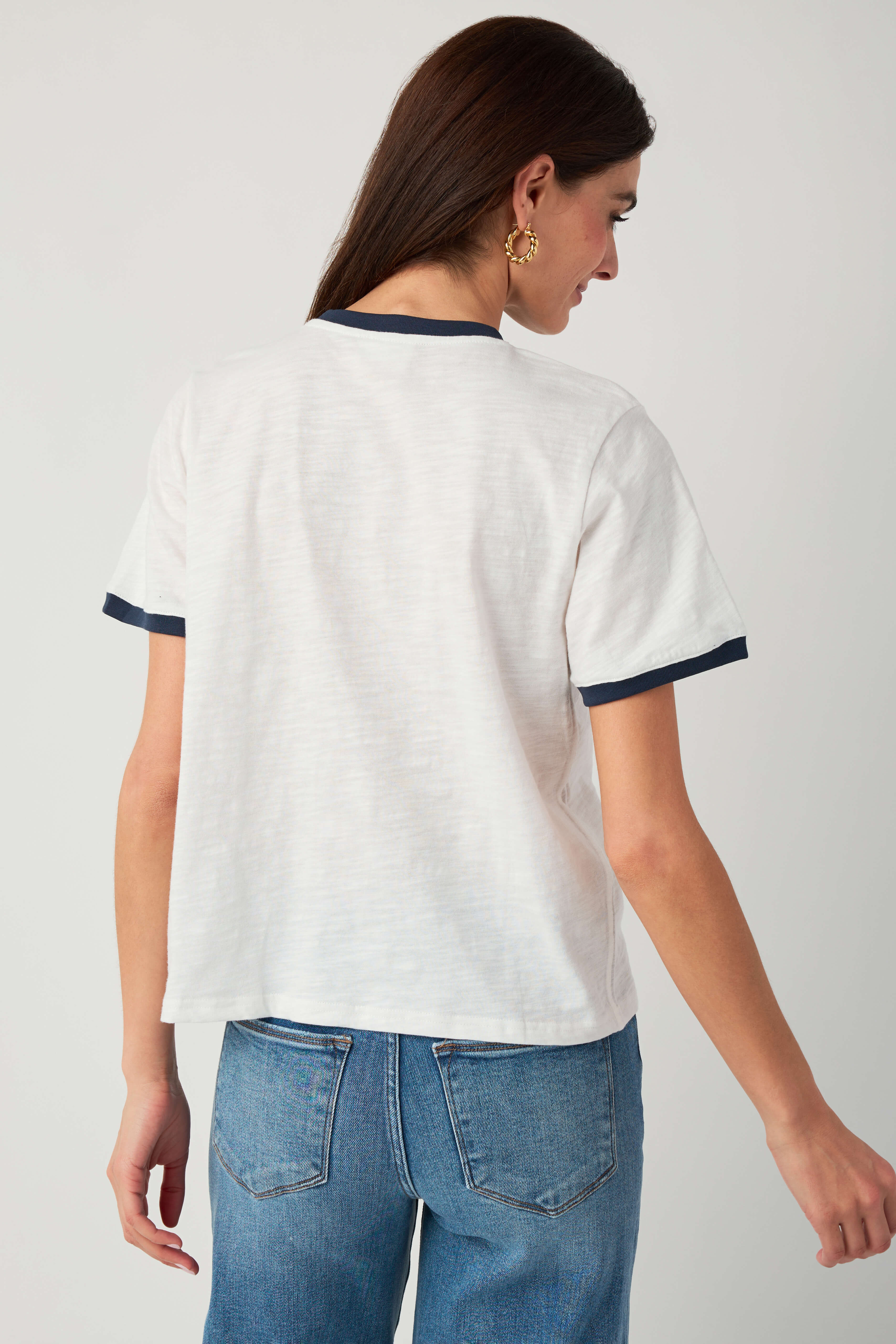Miou Muse Essential Slub Ringer Tee | Social Threads