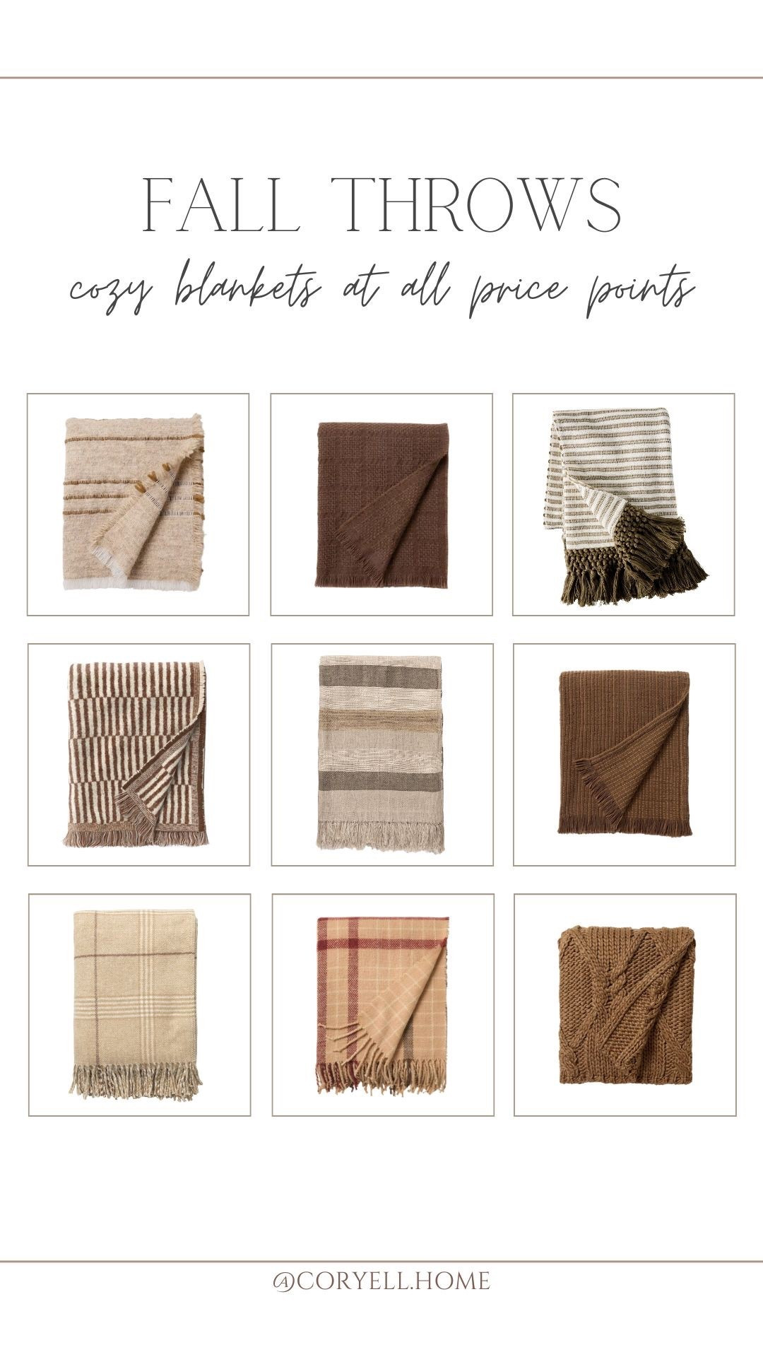 Cozy fall throws that I’m loving! A mix of patterns, knits, and warm tones for a cozy space this upcoming season. 

#LTKHome #LTKStyleTip #LTKSeasonal