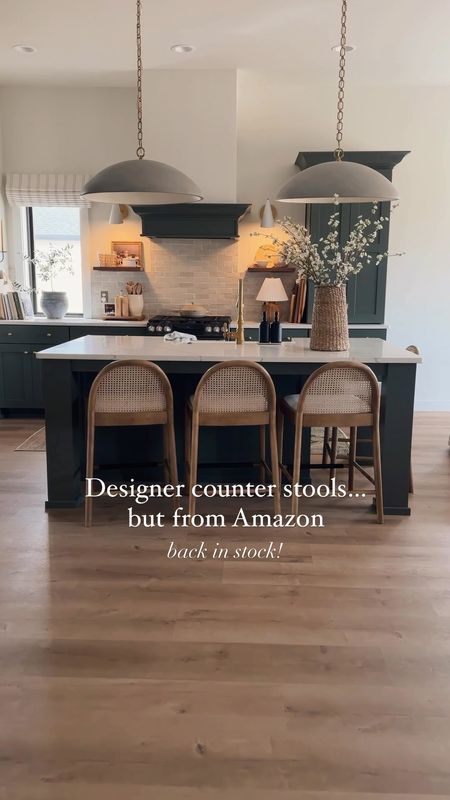 My Amazon counter stools are back in stock 🙌

These sell out so quick because they are affordable and great quality. They look just like a more expensive designer counter stool!

Follow me @frengpartyof6 for all things neutral + affordable home!

#amazonhomefind #amazonhome #amazondeals #neutralhomefinds #greenkitchen #affordabledecor #boujeeonabudget #kitchendesign 

#LTKstyletip #LTKhome