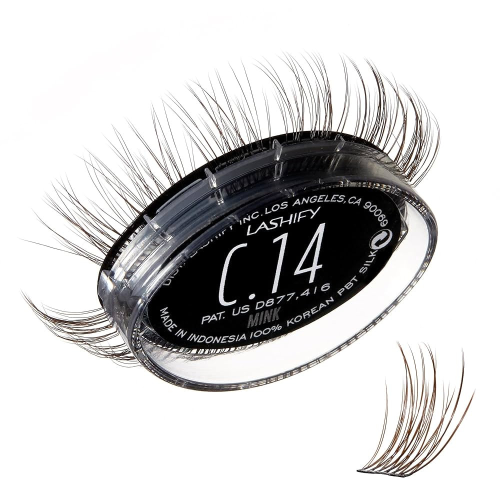 Lashify Curl 14mm Gossamer Eyelash Extensions Refill, Minx Color, DIY False Lashes for a Natural ... | Amazon (US)