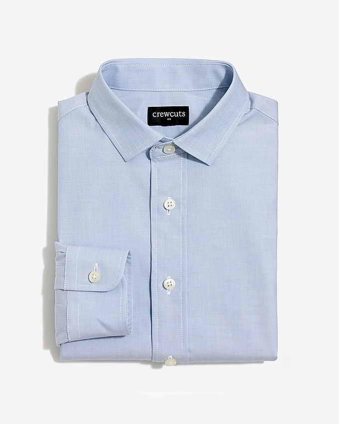 Boys' long-sleeve flex Thompson shirt in end-on-end | J.Crew Factory