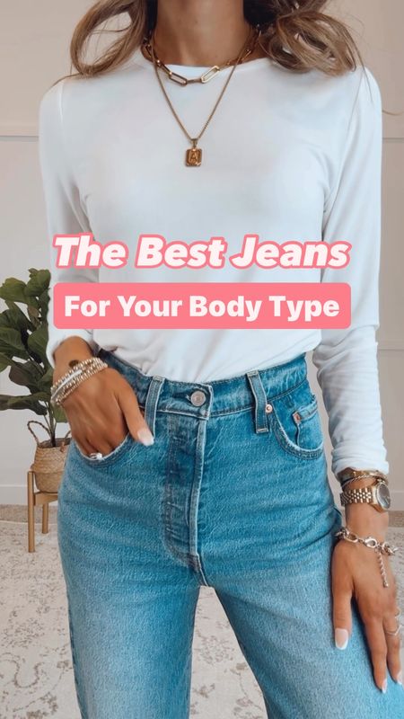 ✨If you're an inverted triangle consider a pair of jeans that will emphasize your bottom half. Jeans with pocket detailing or embellisments are an amazing choice! 

✨If you're a pear shape, consider choosing a boot or straight cut to balance the hip to shoulder ratio. 

✨Finally hourglass figures look stunning in high rise wide leg jeans - find a curvy style option and you're golden. 

✨When in doubt straight leg is a safe option for all shapes. 🙌🏽

#LTKSaleAlert #LTKFindsUnder50 #LTKStyleTip