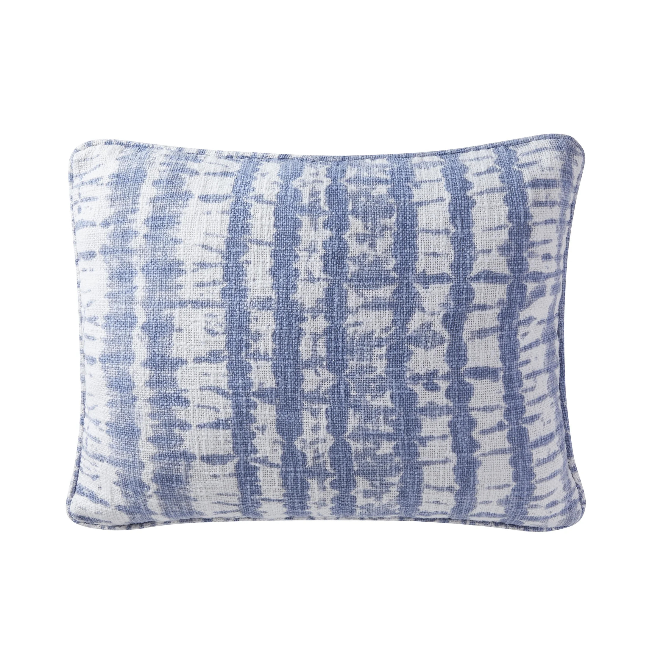 Gap Home 100% Organic Cotton Shibori Print Oblong Decorative Pillow Blue 14" x 20" - Walmart.com | Walmart (US)