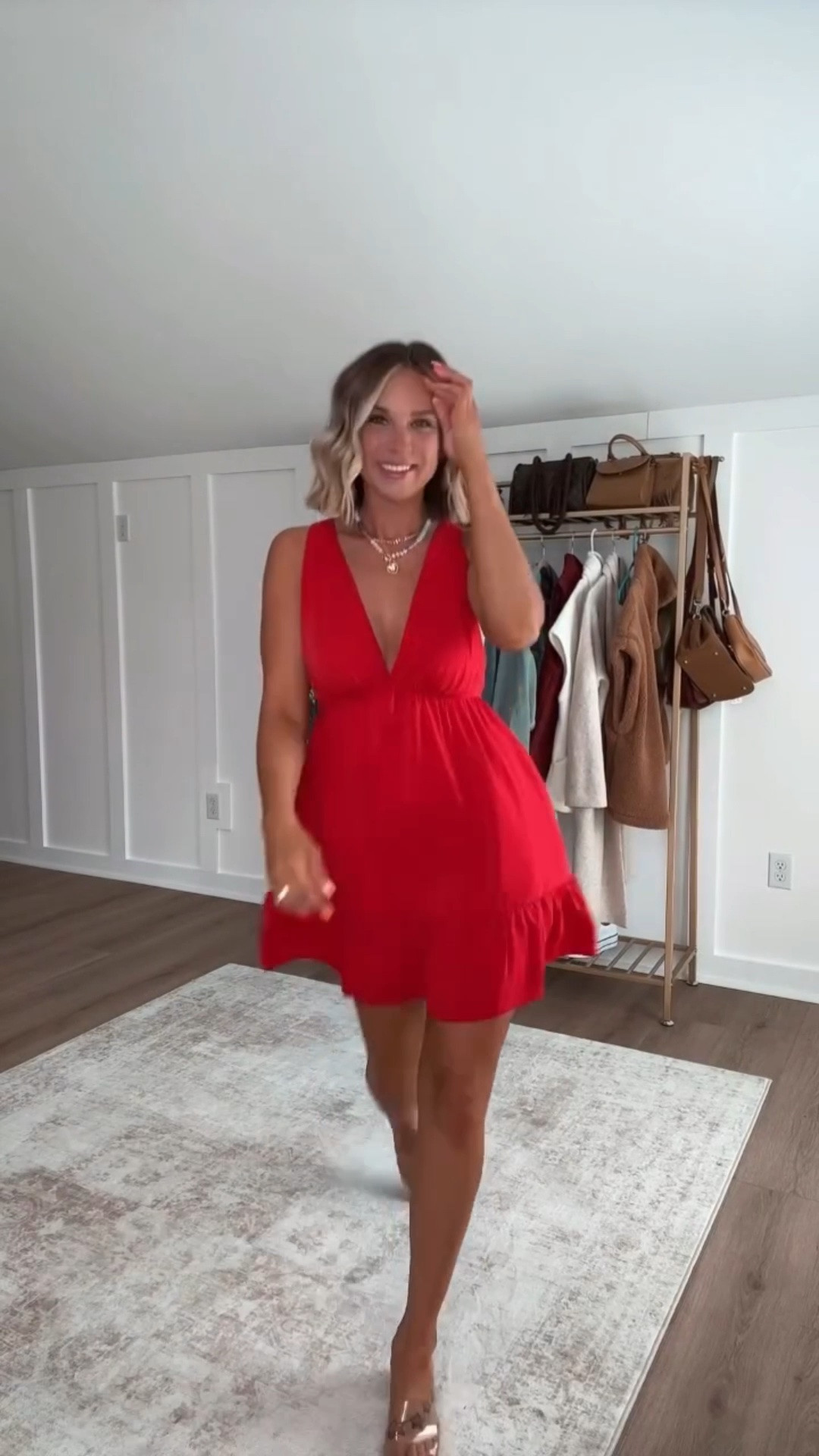 Summer date nights don’t have to mean the same boring outfit on repeat. ✨ Whether it’s dinner on a patio, a sunset stroll, or drinks downtown, these looks are equal parts effortless, flattering, and ready for whatever the night brings. 
I’m 5’6 139lbs size small in all the tops, small red dress with open back, medium set with flowy strapless top and shorts, small black strapless romper, size 6 white jeans. Shoes all fit true to size  

 #LTKootd #LTKselfcare #LTKSeasonal