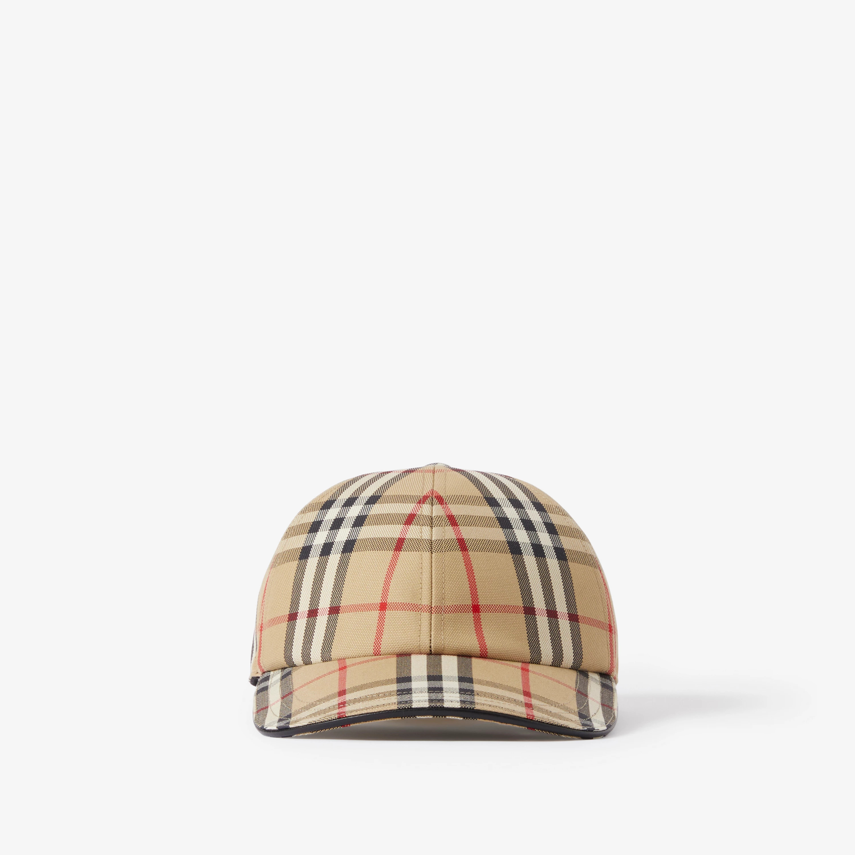 Check Cotton Baseball Cap in Archive Beige | Burberry® Official | Burberry (US)