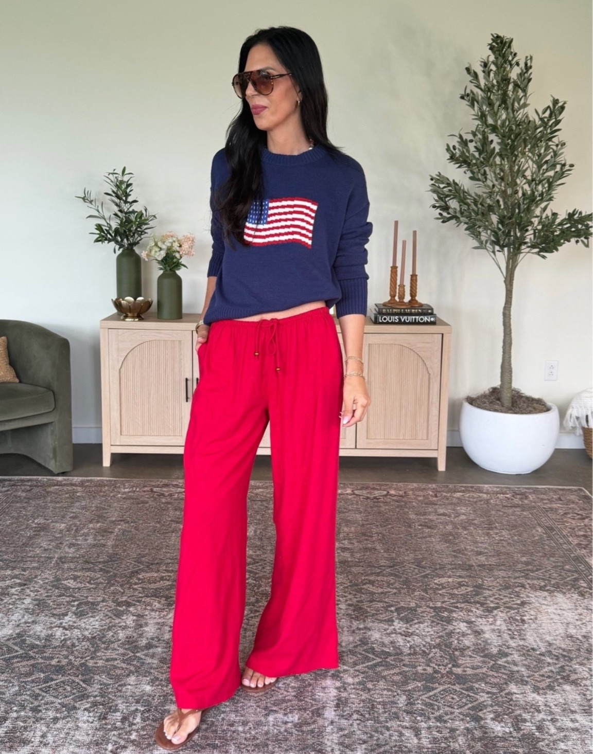 LOVE this summer look! 
Sweater- @kohls  medium 
Pants - red small

#LTKU #LTKOver40 #LTKootd