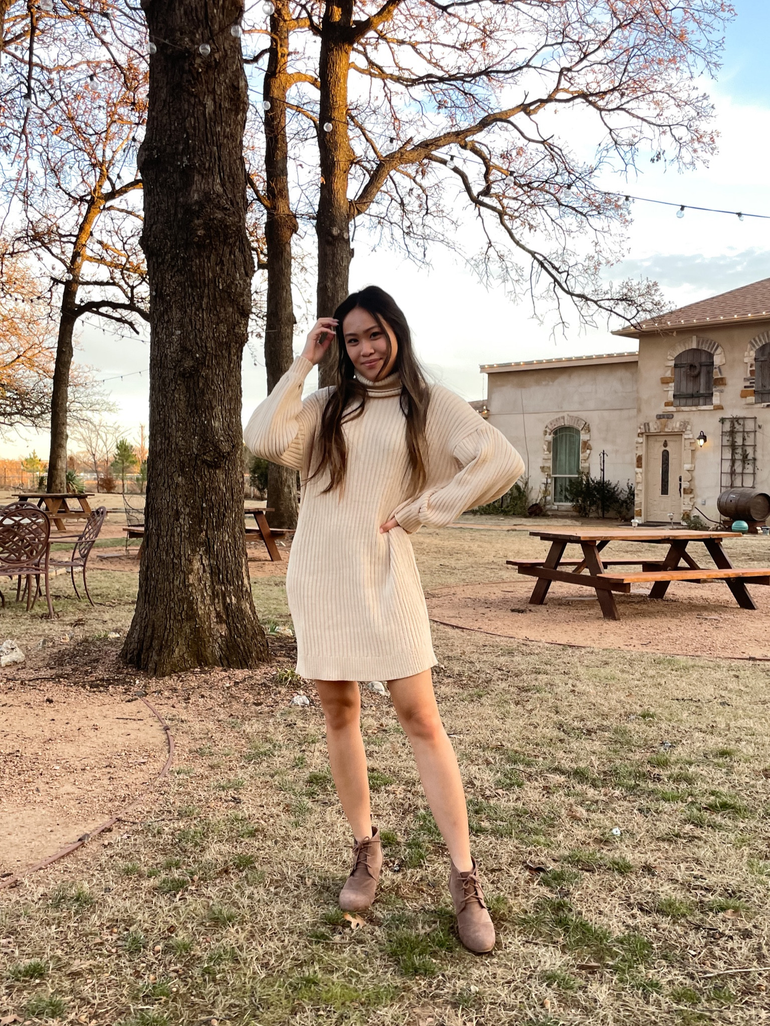 Fall outfit, winter outfit, winter style, sweater dress, sweater style, knit dress, new years outfit, casual outfit, casual style, wedges, boots, neutral style, minimal style, chic style, Amazon fashion

#LTKshoecrush #LTKstyletip #LTKunder100