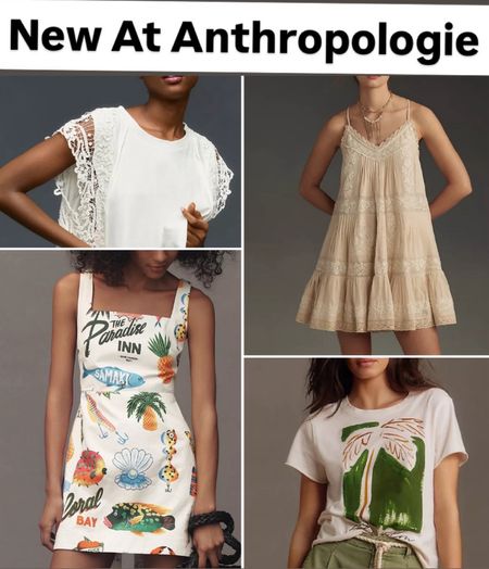 Anthropologie new arrivals! Spring dress, spring vacation, resort wear, palm tee 

#LTKSeasonal