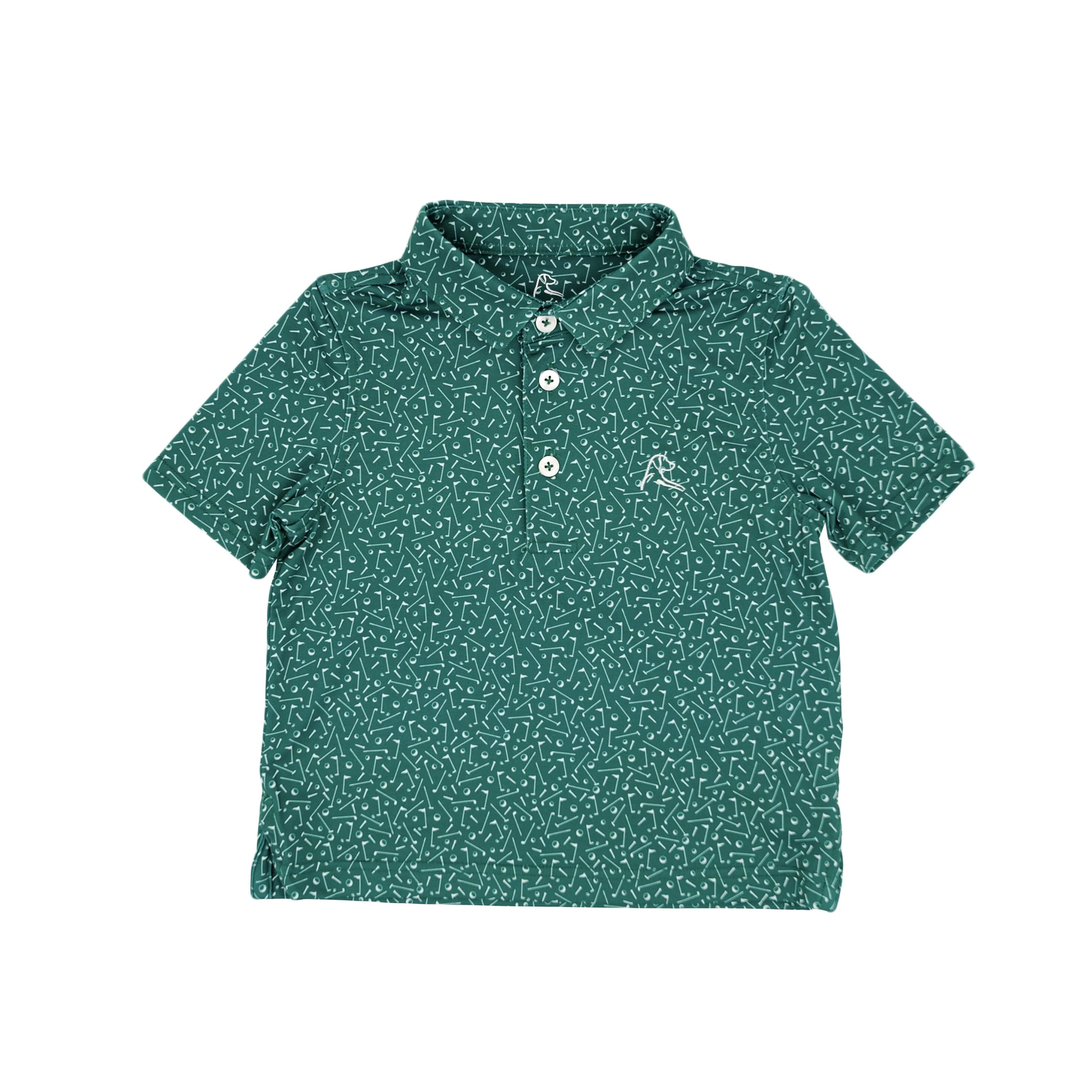 The Lil' Mulligan | Performance Polo | The Mulligan - Fairway Green/White The Mulligan | Fairway Green / 5T | RHOBACK
