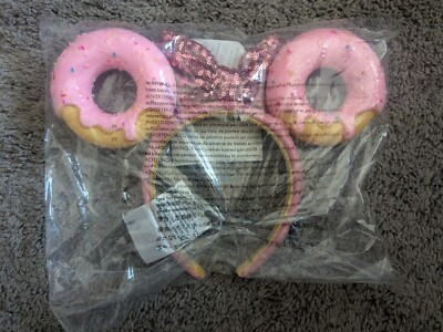 2024 DISNEY PARKS EATS COLLECTION DONUT FOOD MINNIE EARS HEADBAND NEW SEALED | eBay US
