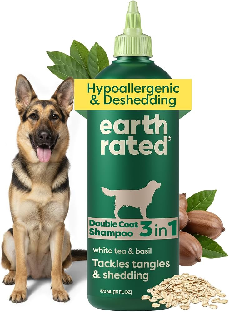 Earth Rated Deshedding Dog Shampoo, Hypoallergenic 3-in-1, Shampoo & Conditioner for Dogs & Puppi... | Amazon (US)