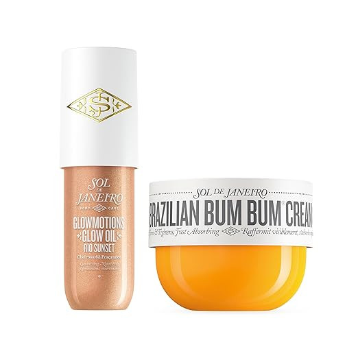 Sol de Janeiro Glow & Go Champagne Bundle | Brazilian Bum Bum Cream 8.1 fl oz. + Rio Sunset Glowm... | Amazon (US)