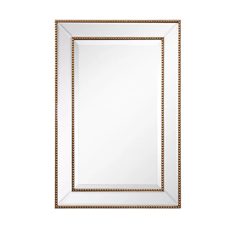 Clarine Beveled Beaded Wall Mirror | Wayfair North America