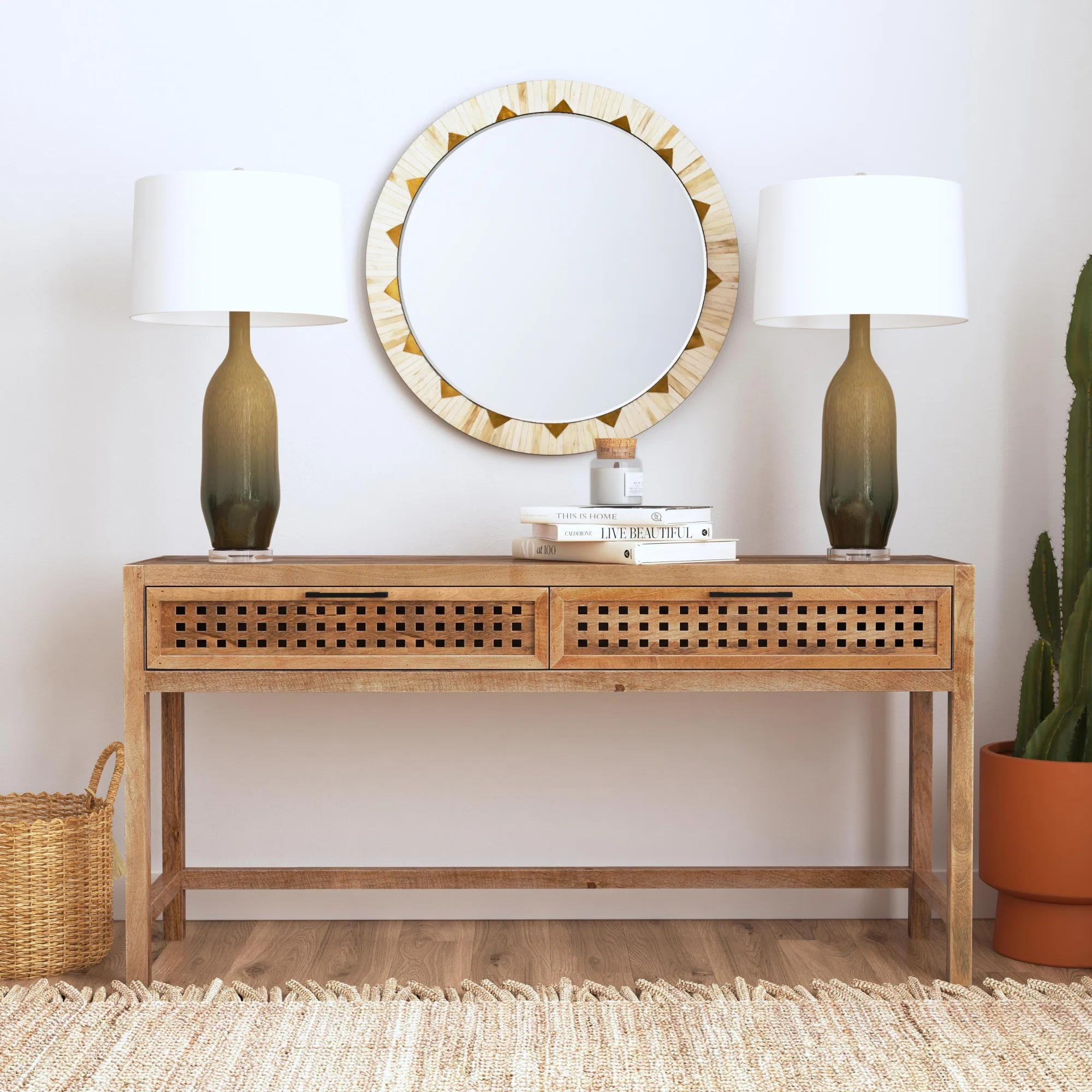 Bassett Mirror Pentak 60" Console Table & Reviews | Birch Lane | Birch Lane