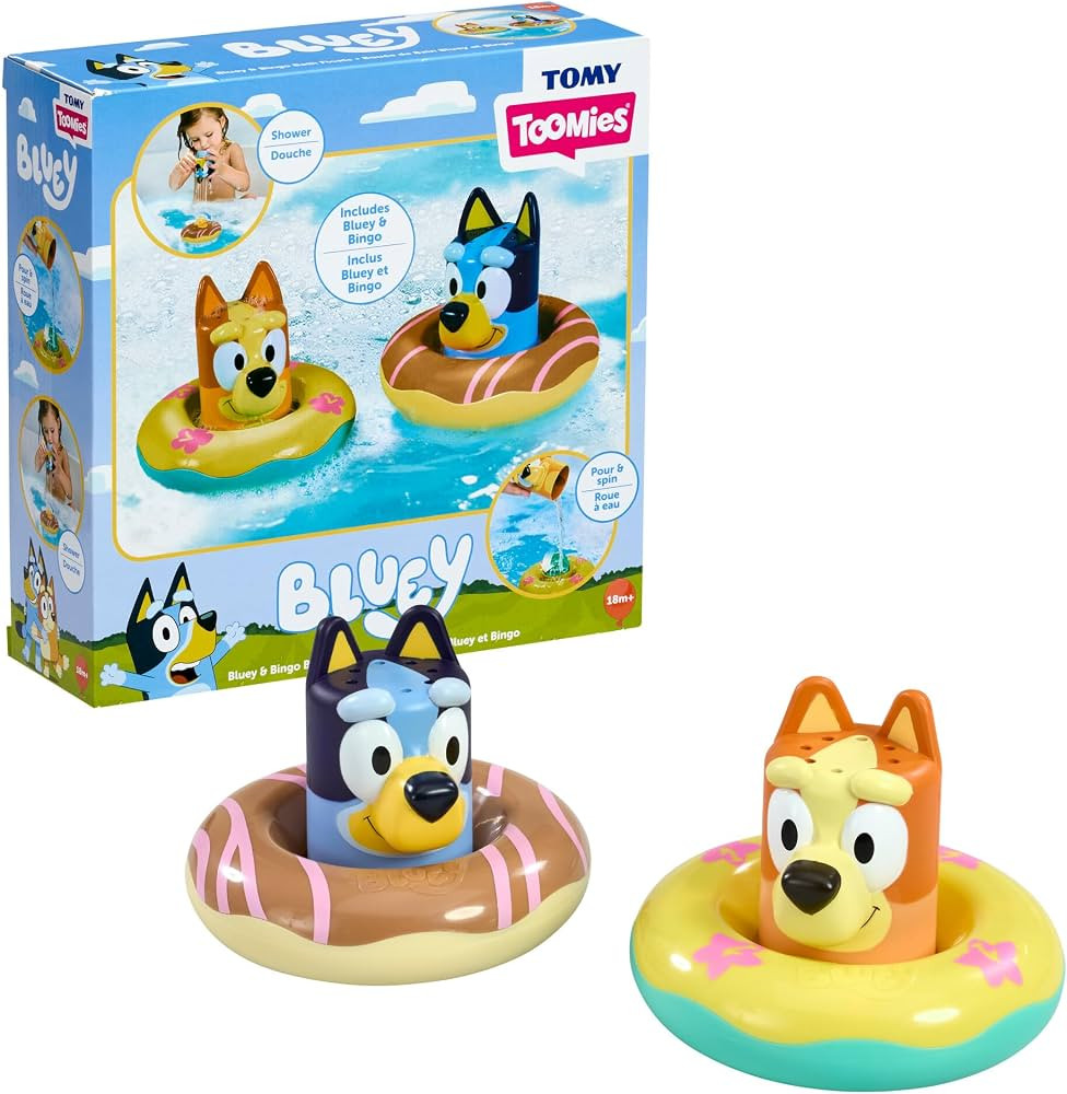 Toomies Splash & Float Bingo and Bluey Water Toys - 2-in-1 Toddler Water Toys with Pour Cup and W... | Amazon (US)