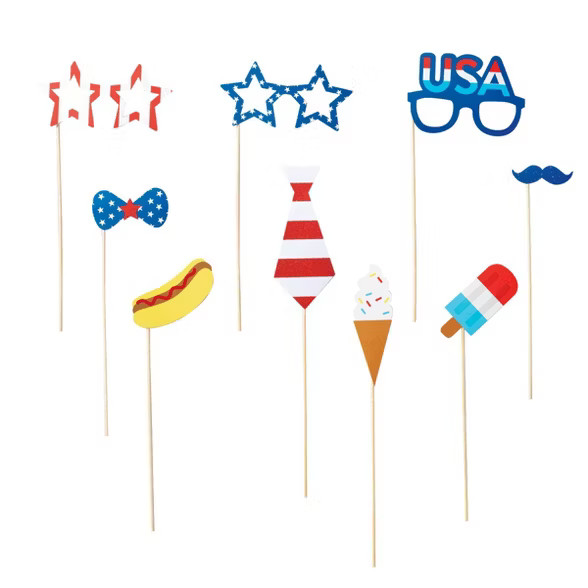 Photo Prop Kit Red White Blue - Sun Squad™ | Target