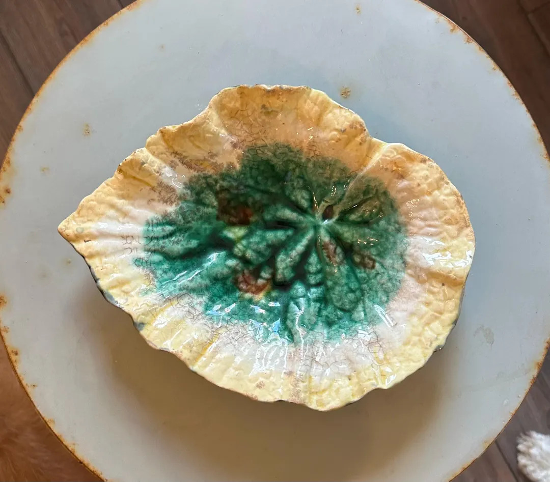 1880's Etruscan Majolica Begonia Tray | Griffin Smith & Hill Etruscan Majolica Leaf-Formed | Etsy (US)