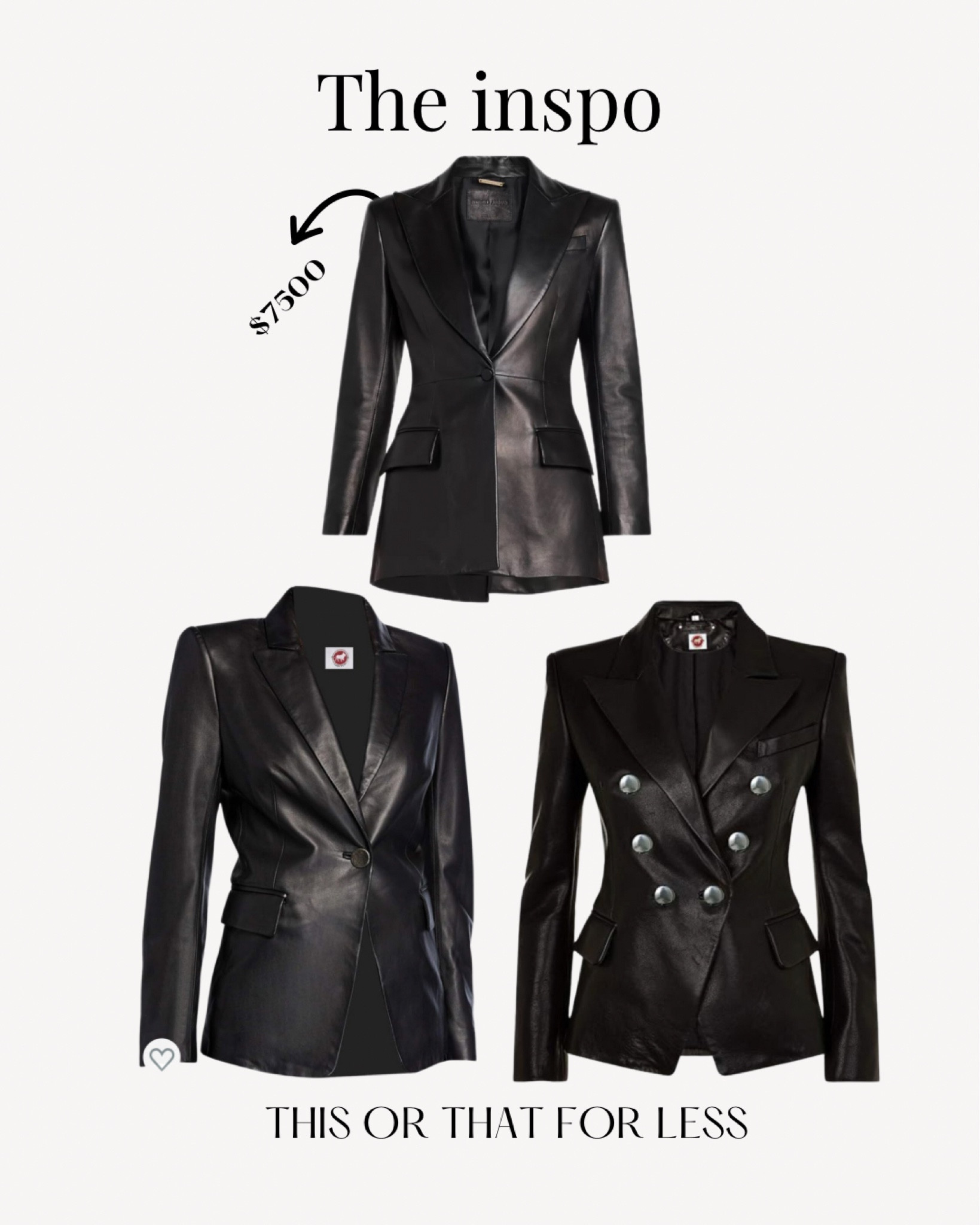 Classic faux leather blazer.

#LTKSeasonal #LTKstyletip #LTKCyberWeek