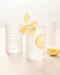 Fortessa Jupiter Tall Glass Tumbler (Set of 6) in Clear | Quince