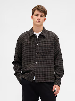 Organic Cotton Relaxed Flannel Shirt | Gap (US)
