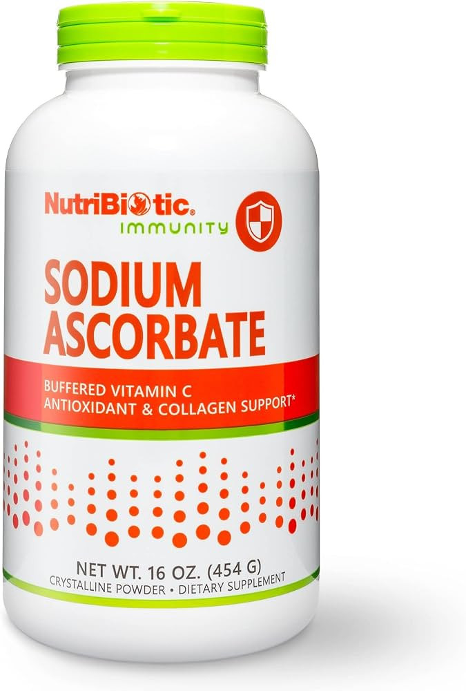 NutriBiotic - Sodium Ascorbate Buffered Vitamin C Powder, 16 Oz | Vegan, Non-Acidic & Easier on D... | Amazon (US)