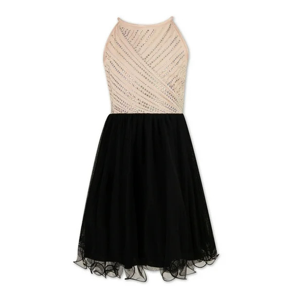 Lots of Love by Speechless Girls Sleeveless Tulle Tutu Dress, Sizes 7-16 - Walmart.com | Walmart (US)