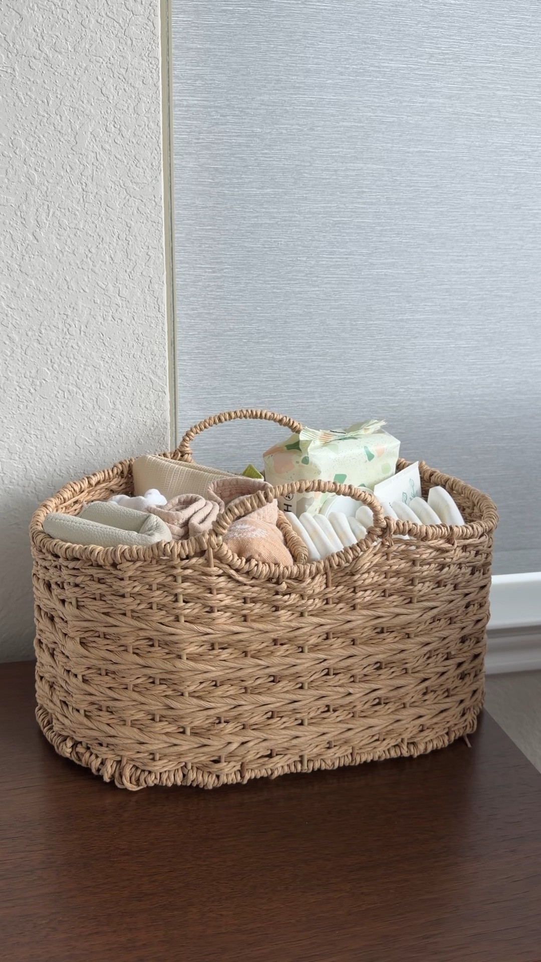The most beautiful and useful diaper caddy. 

#LTKpregnancy #LTKnestwithme #LTKdiapercaddy