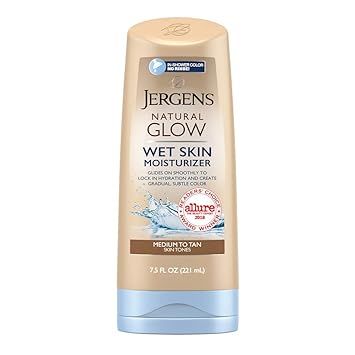 Jergens Natural Glow Wet Skin Moisturizer for Body, Medium to Tan Skin Tones, 7.5 Ounces | Amazon (US)