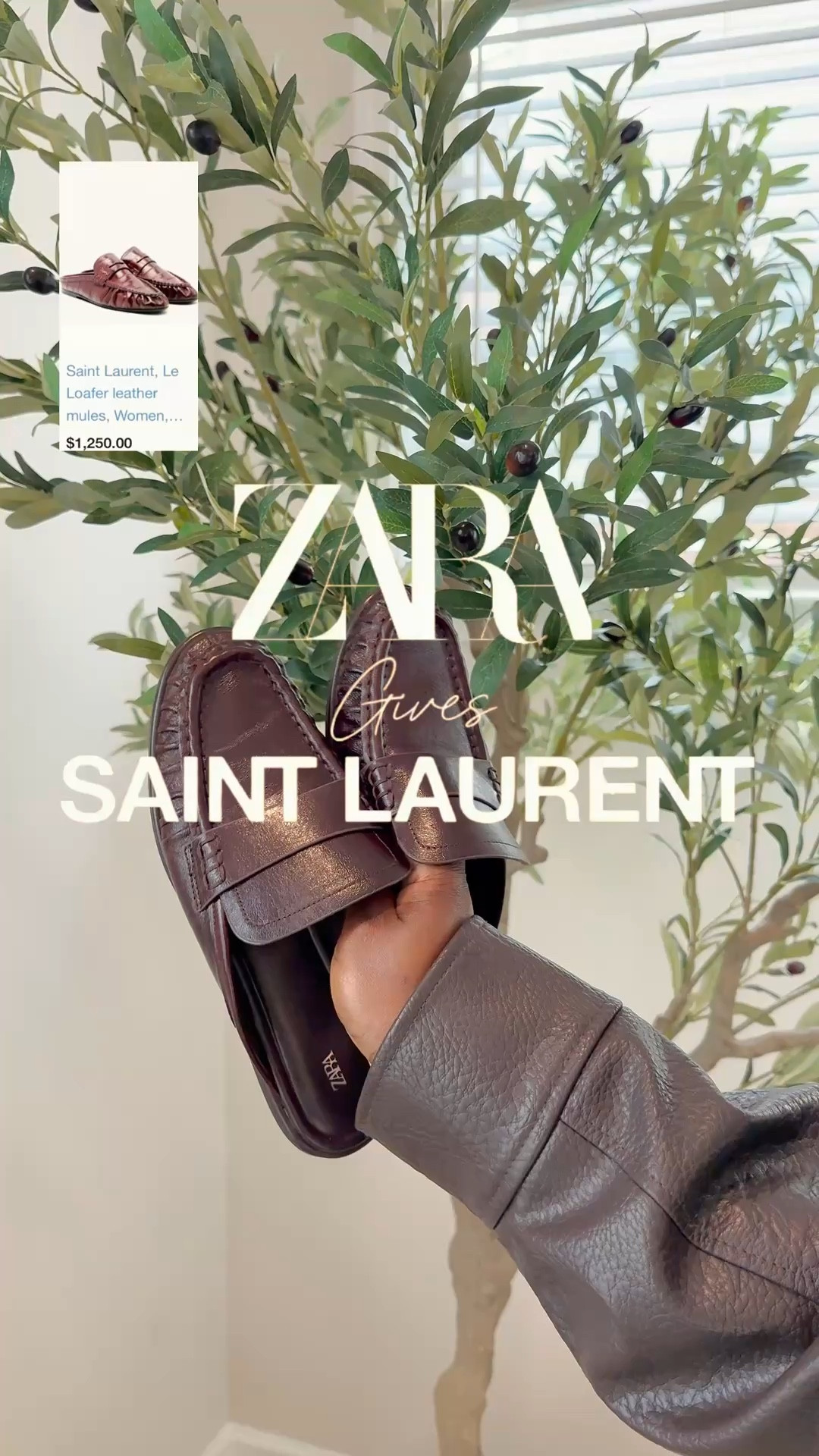 Zara gives Saint Laurent | Le
Loafer leather mules #dupe #Zara #SaintLaurent

#LTKootd #LTKOver40 #LTKgrwm