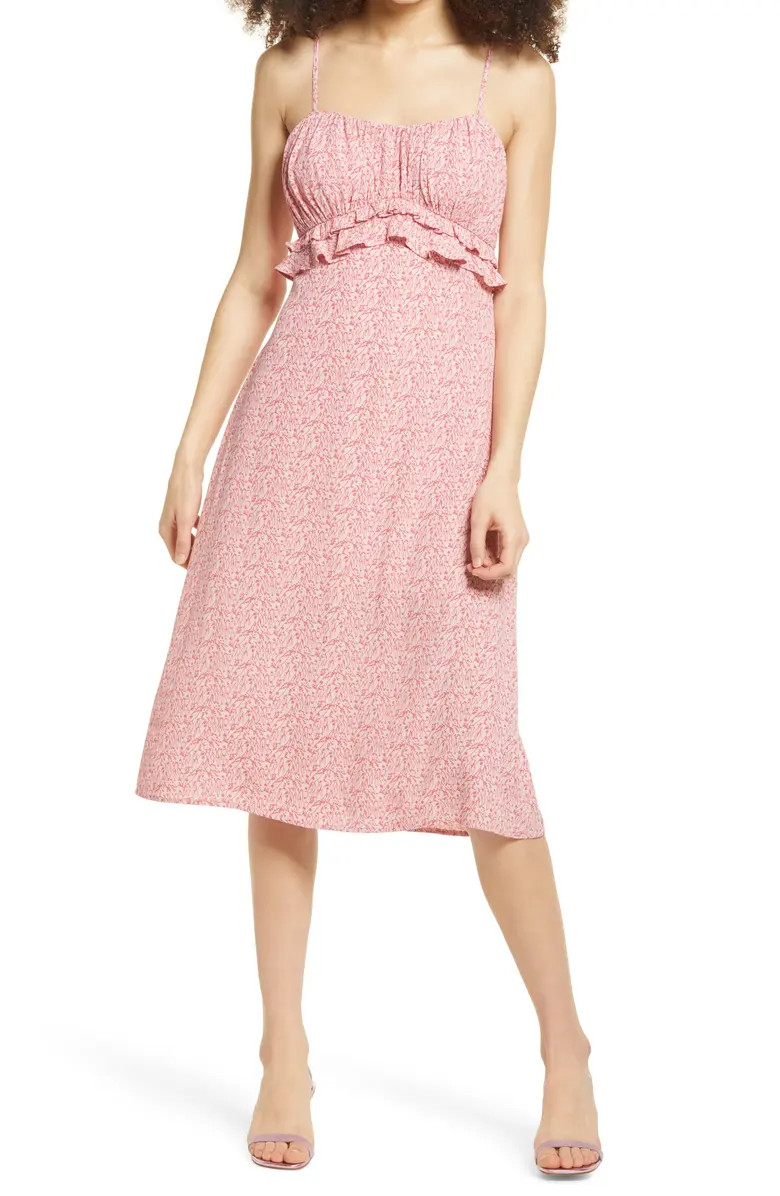 Floral Ruffle Waist Sundress | Nordstrom