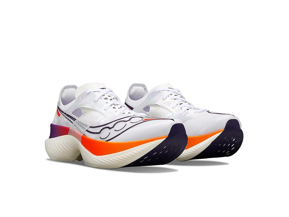 Saucony Endorphin Elite (White/Vizired) Women's Shoes | Zappos