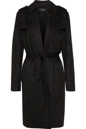 Margaux faux suede trench coat | The Outnet US