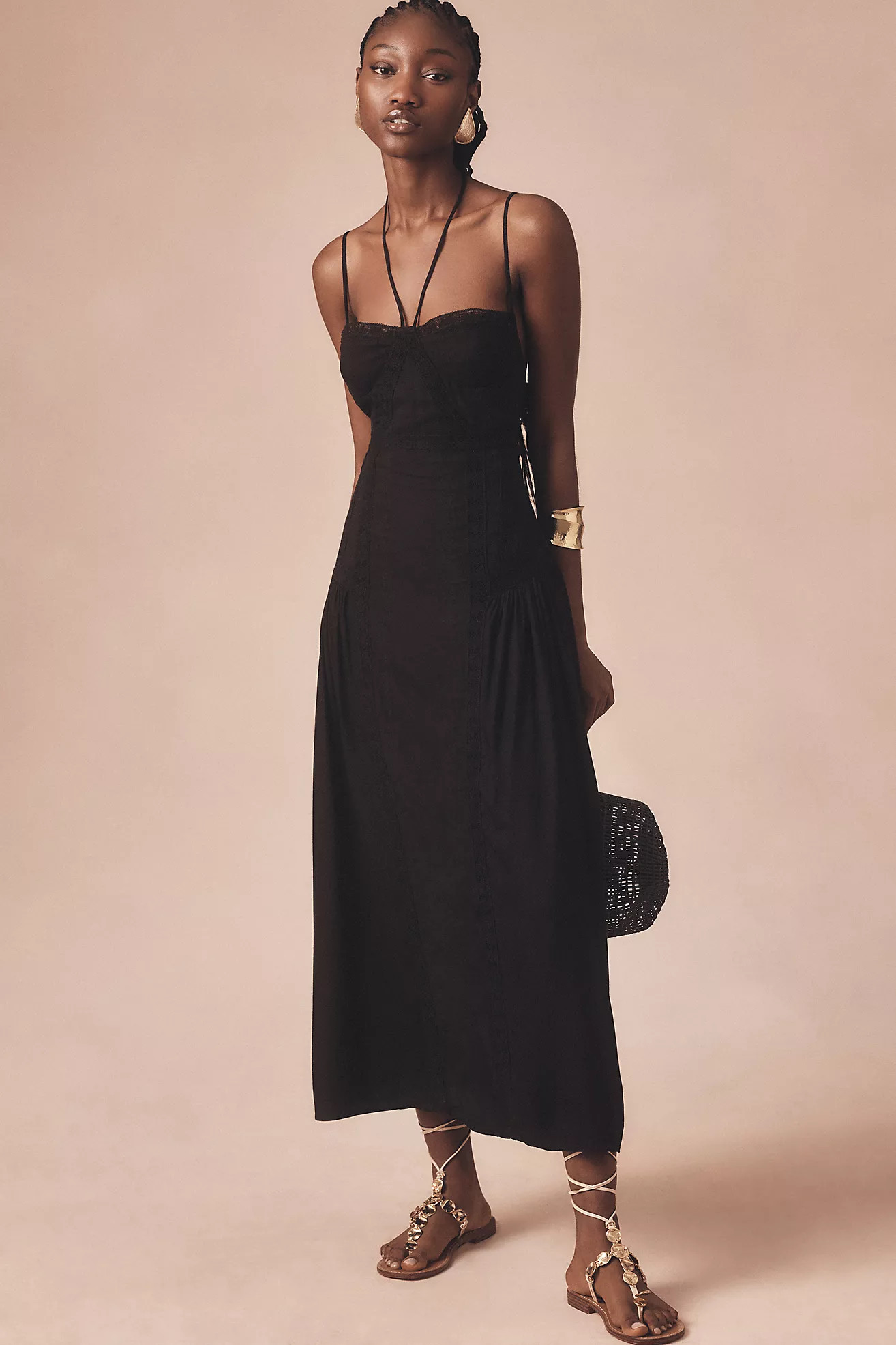 Forever That Girl Sleeveless Lace Midi Dress | Anthropologie (US)