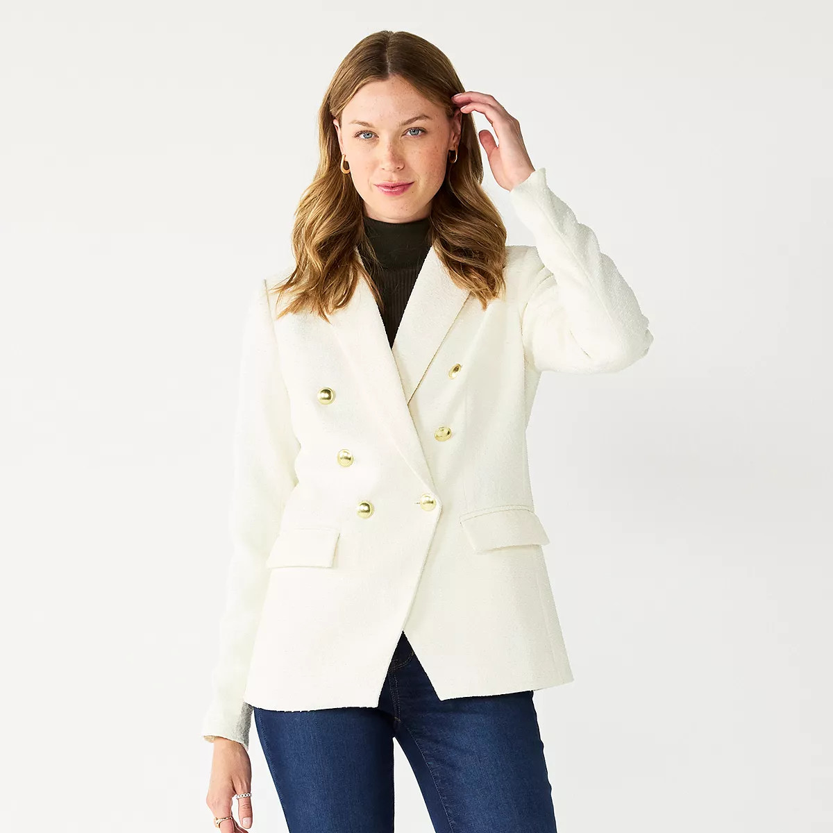 Women's Nine West Double Breasted Blazer | Kohl's