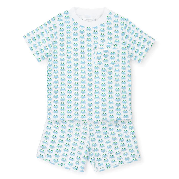 Charles Boys' Pima Cotton Short Set - Cool Crabs | Lila and Hayes