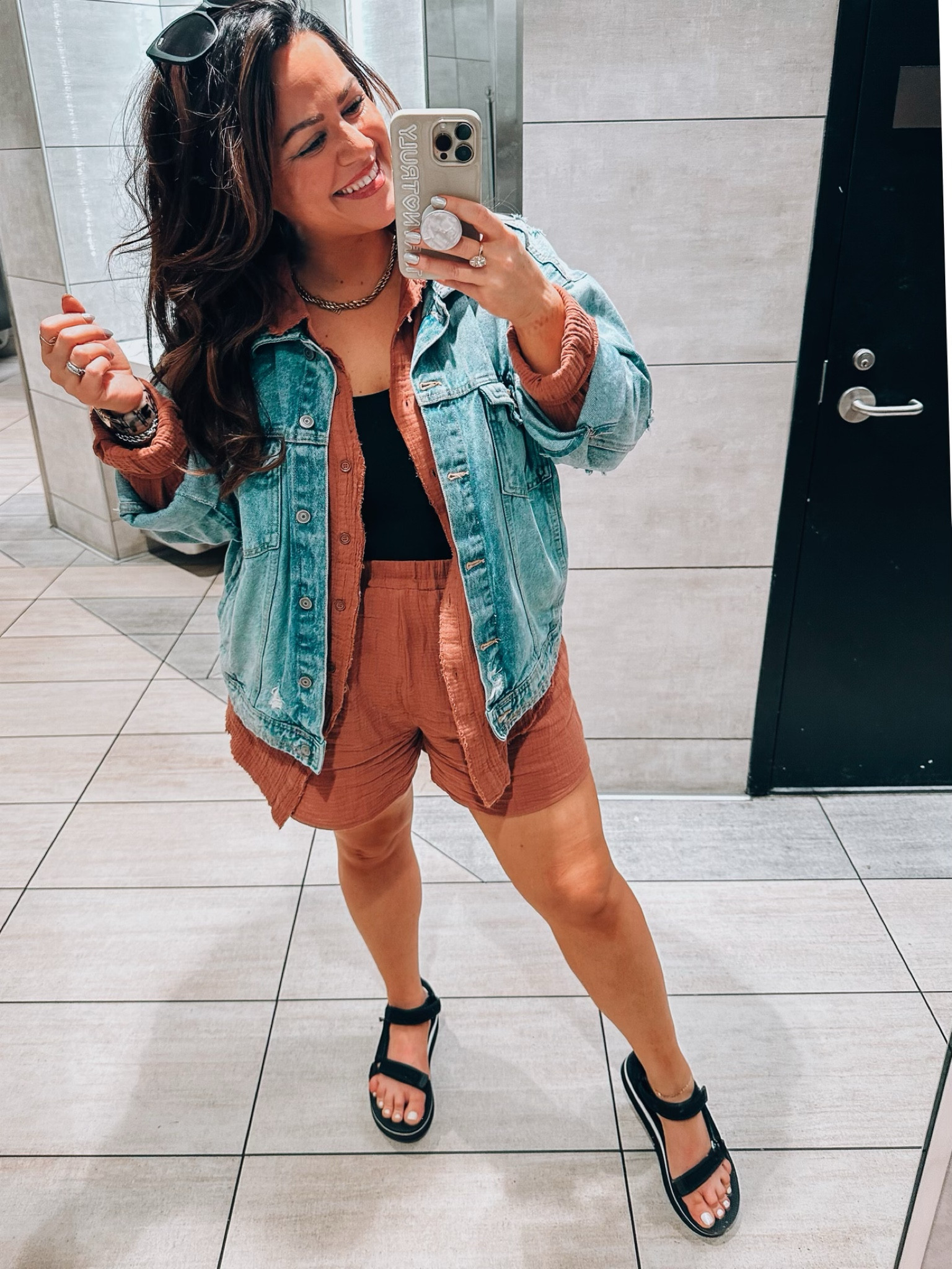 Midsize travel outfit inspo - size 14 - style tip - Spanx use code TARYNTRULYXSPANX

#LTKcurves #LTKtravel #LTKstyletip