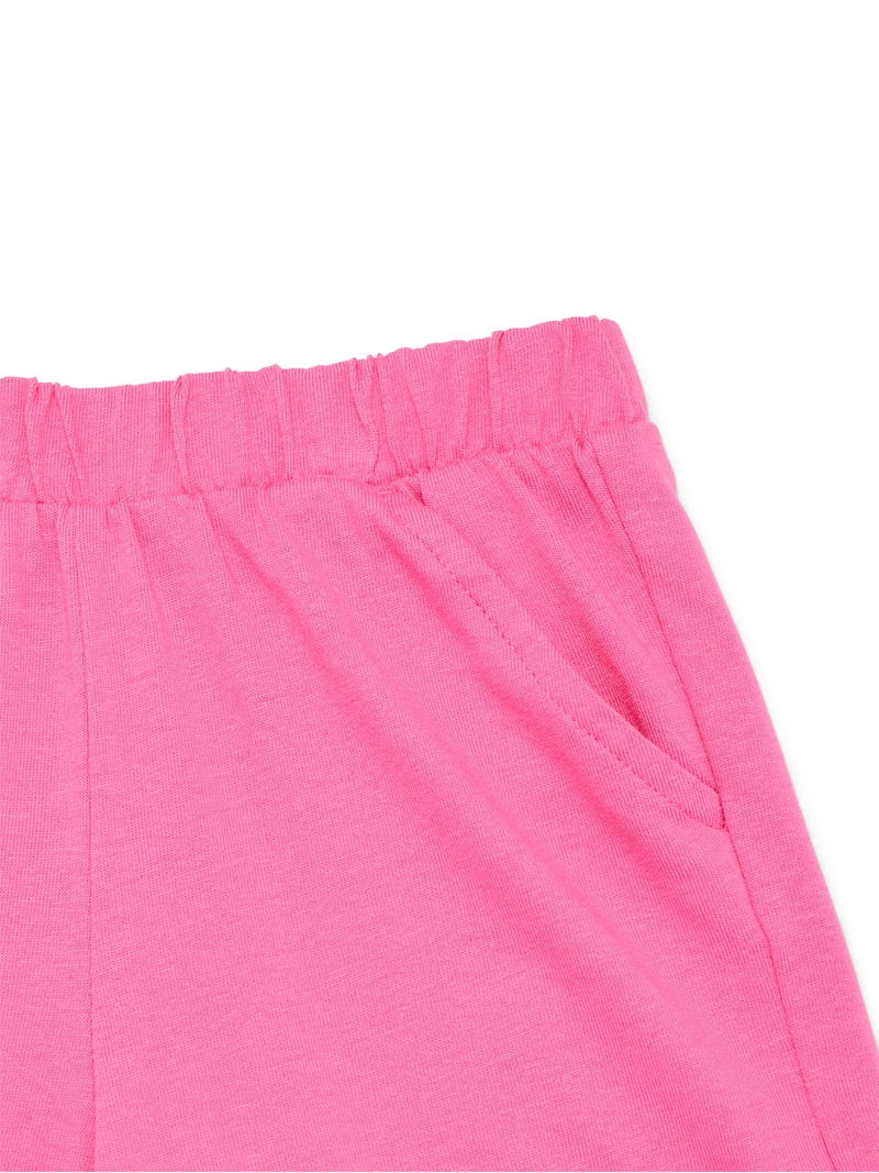 Wonder Nation Toddler Girls Ruffle Hem Shorts, Sizes 18M-5T | Walmart (US)