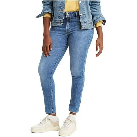 Levis Womens 721 High Rise Skinny Jeans 27 Short Lapis Air Waterless | Walmart (US)