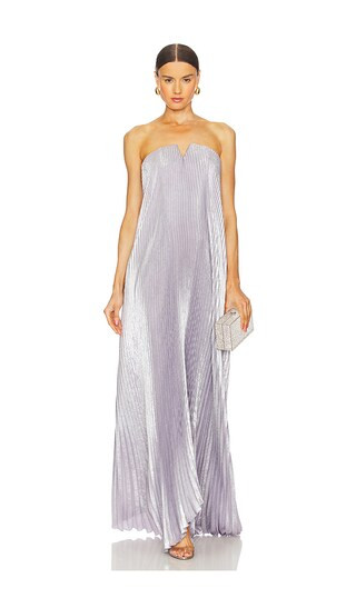 Black Tie Gown in Une Fleur Bleu | Revolve Clothing (Global)