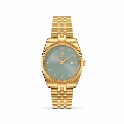 Sage Green Belgravia 30 Watch (Gold) | Abbott Lyon