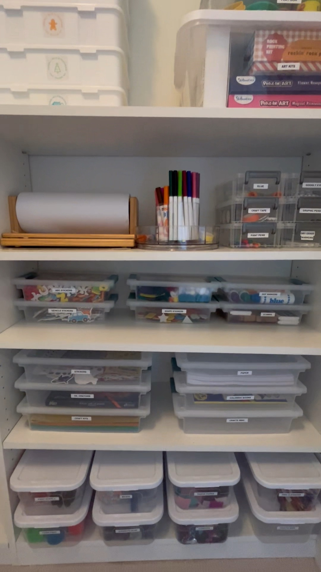 Craft and Gift Wrapping Closet Organization! 

#LTKFamily #LTKKids #LTKHome