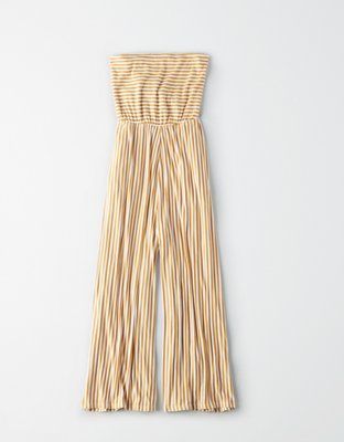 AE Knit Striped Tube Jumpsuit | American Eagle Outfitters (US & CA)