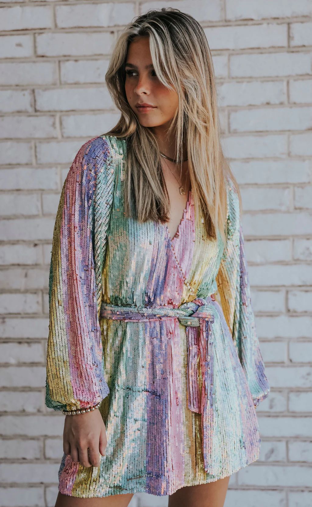 show me your mumu: wear me out dress - rainbow stripe | RIFFRAFF