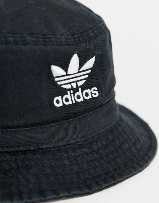 adidas Originals logo bucket hat in black | ASOS (Global)